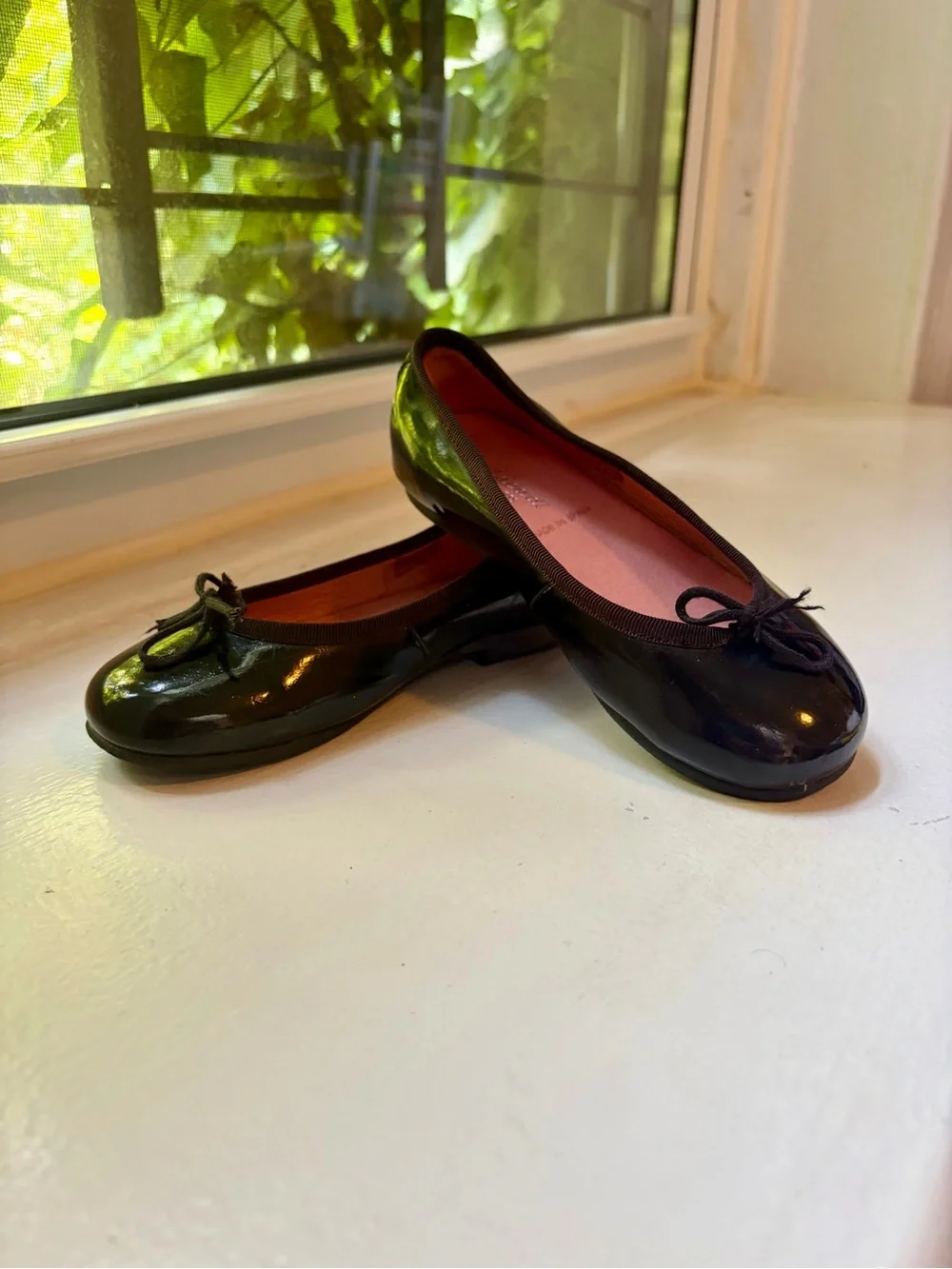 Jacadi Black Patent Ballet Flats with Bow